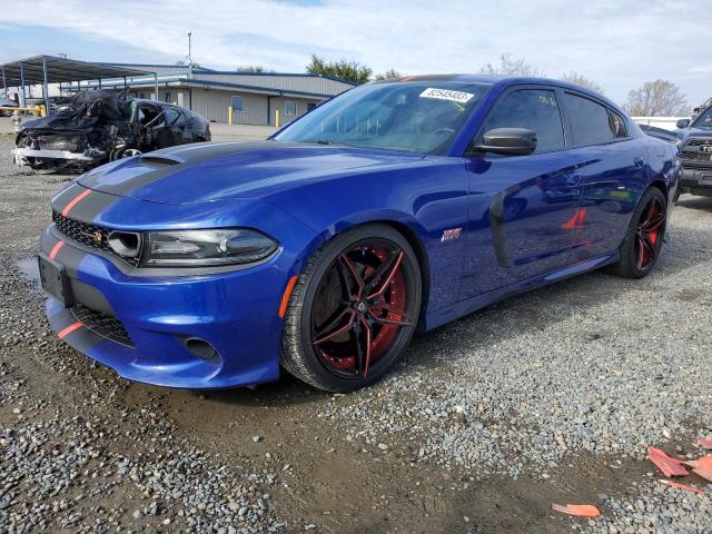 2C3CDXGJ7LH166433 - 2020 DODGE CHARGER SCAT PACK BLUE photo 1