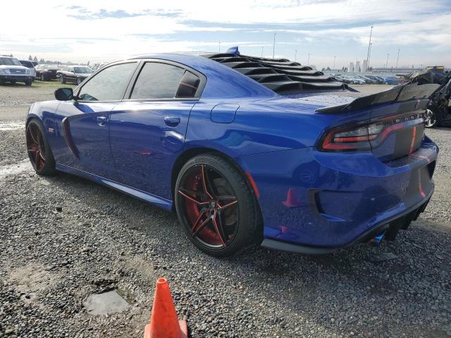 2C3CDXGJ7LH166433 - 2020 DODGE CHARGER SCAT PACK BLUE photo 2