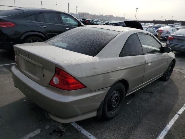 1HGEM22554L025643 - 2004 HONDA CIVIC LX BEIGE photo 3