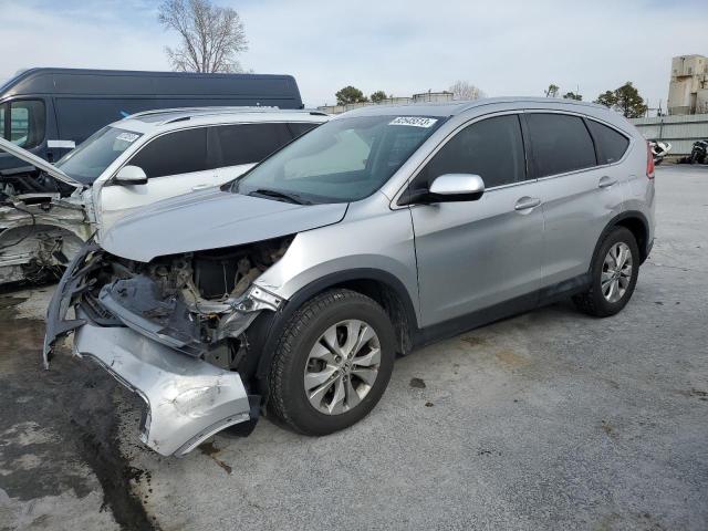 JHLRM4H75CC017127 - 2012 HONDA CR-V EXL SILVER photo 1