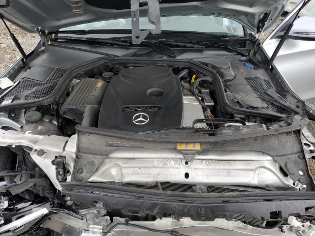 55SWF4KB6GU177273 - 2016 MERCEDES-BENZ C 300 4MATIC SILVER photo 11