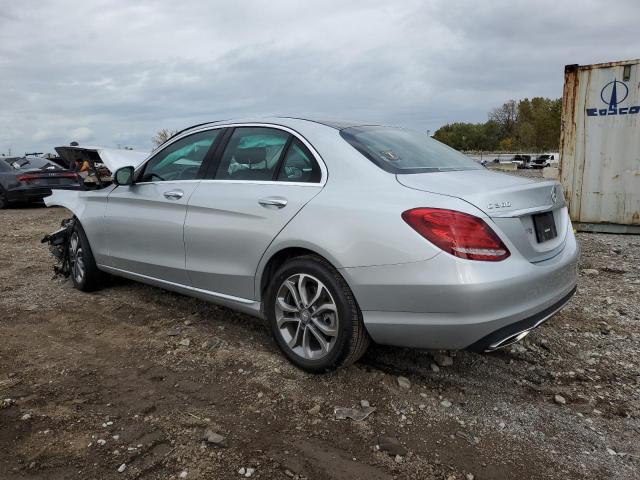 55SWF4KB6GU177273 - 2016 MERCEDES-BENZ C 300 4MATIC SILVER photo 2