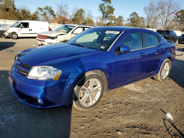 1C3CDZCG1DN582329 - 2013 DODGE AVENGER SXT BLUE photo 1