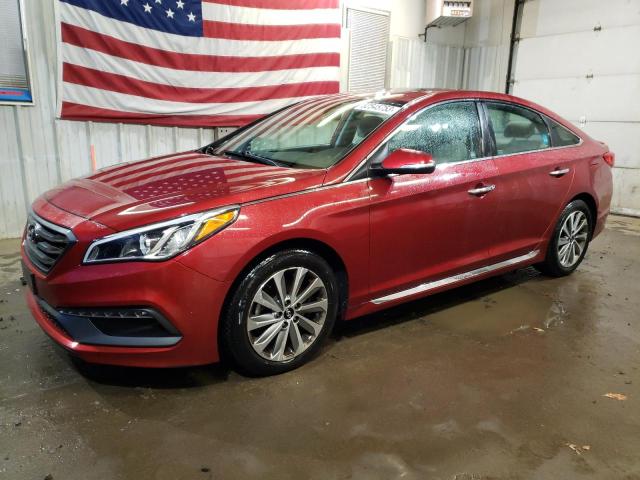 5NPE34AF9GH350733 - 2016 HYUNDAI SONATA SPORT RED photo 1