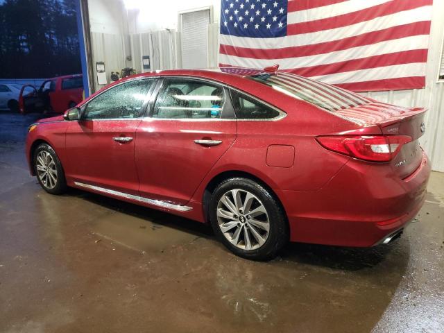 5NPE34AF9GH350733 - 2016 HYUNDAI SONATA SPORT RED photo 2