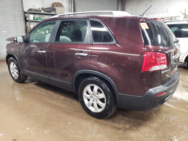 5XYKT4A66CG265112 - 2012 KIA SORENTO BASE BURGUNDY photo 2