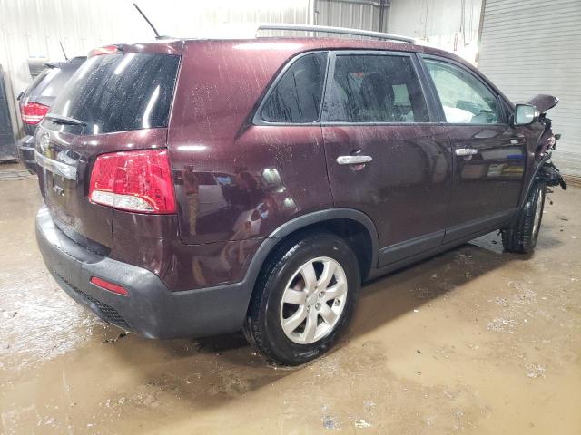 5XYKT4A66CG265112 - 2012 KIA SORENTO BASE BURGUNDY photo 3