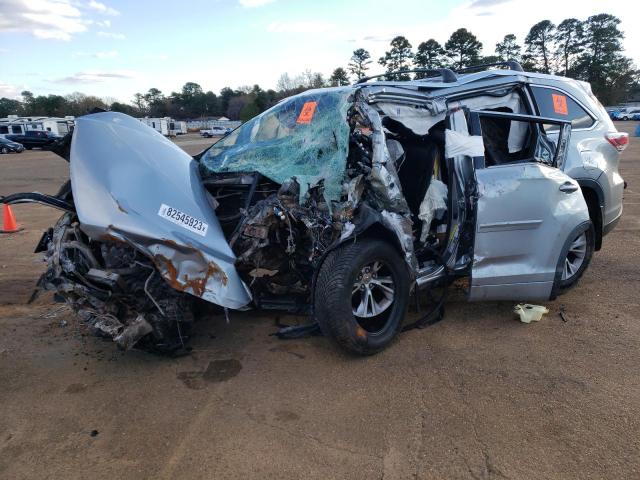 5TDKKRFH4FS080316 - 2015 TOYOTA HIGHLANDER XLE SILVER photo 1