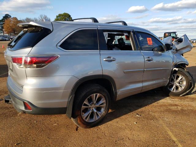 5TDKKRFH4FS080316 - 2015 TOYOTA HIGHLANDER XLE SILVER photo 3