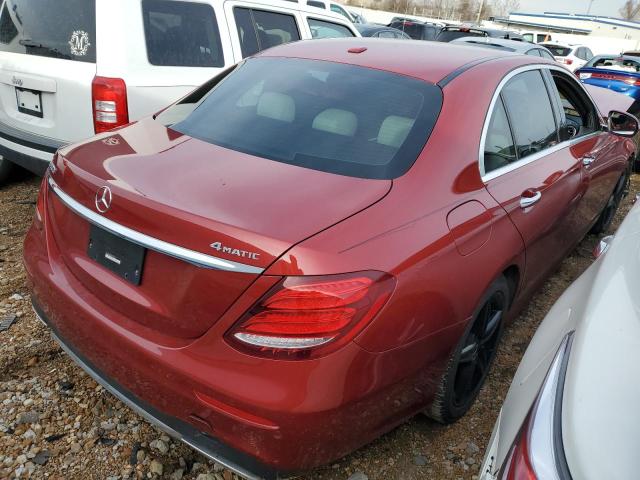 WDDZF4KB2HA078092 - 2017 MERCEDES-BENZ E 300 4MATIC RED photo 3