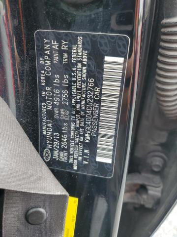 KMHGC4DD4DU232766 - 2013 HYUNDAI GENESIS 3.8L Qara foto 12