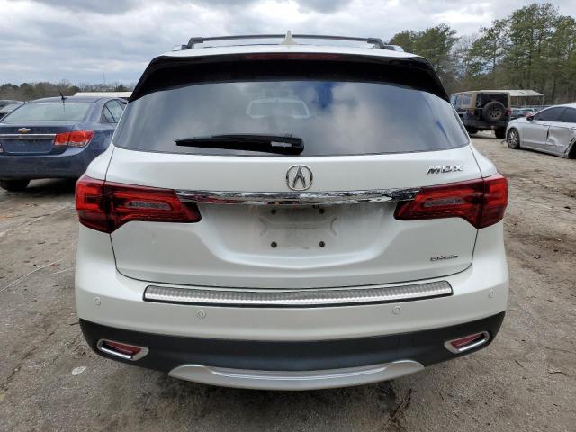 5FRYD4H98GB026566 - 2016 ACURA MDX ADVANCE WHITE photo 6