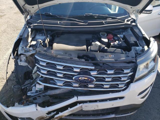 1FM5K7F88HGB53441 - 2017 FORD EXPLORER LIMITED WHITE photo 11