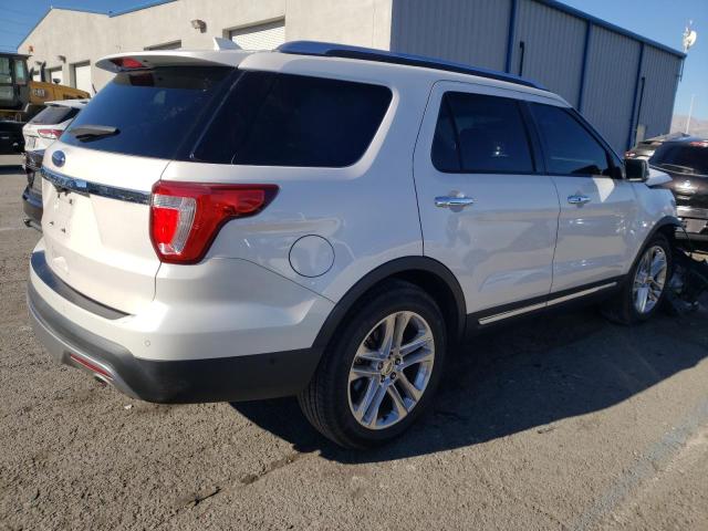 1FM5K7F88HGB53441 - 2017 FORD EXPLORER LIMITED WHITE photo 3