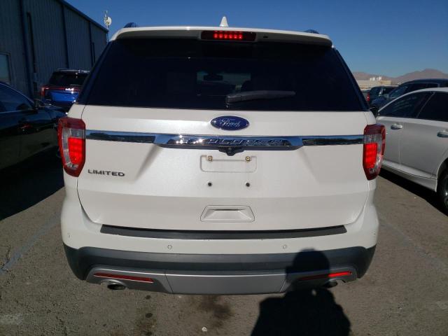 1FM5K7F88HGB53441 - 2017 FORD EXPLORER LIMITED WHITE photo 6