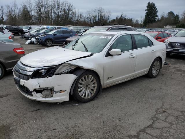 3FADP0L36AR102235 - 2010 FORD FUSION HYBRID WHITE photo 1