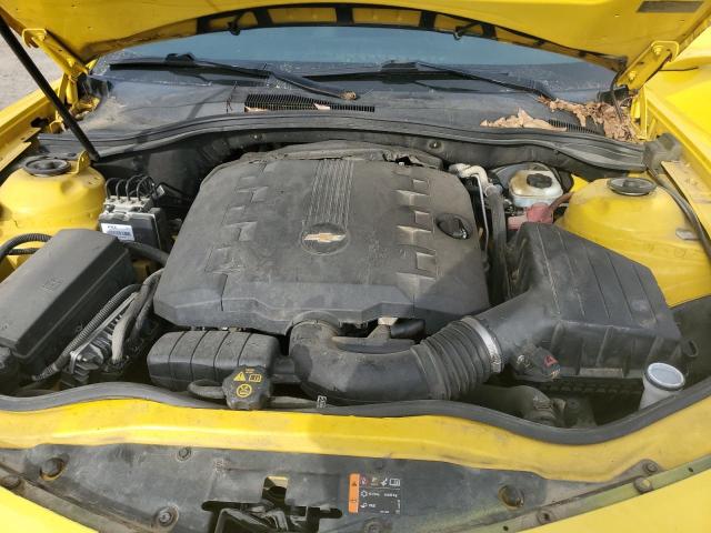 2G1FB1E38C9124744 - 2012 CHEVROLET CAMARO LT YELLOW photo 11