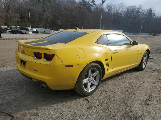 2G1FB1E38C9124744 - 2012 CHEVROLET CAMARO LT YELLOW photo 3