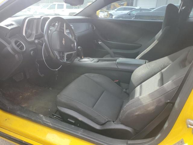 2G1FB1E38C9124744 - 2012 CHEVROLET CAMARO LT YELLOW photo 7