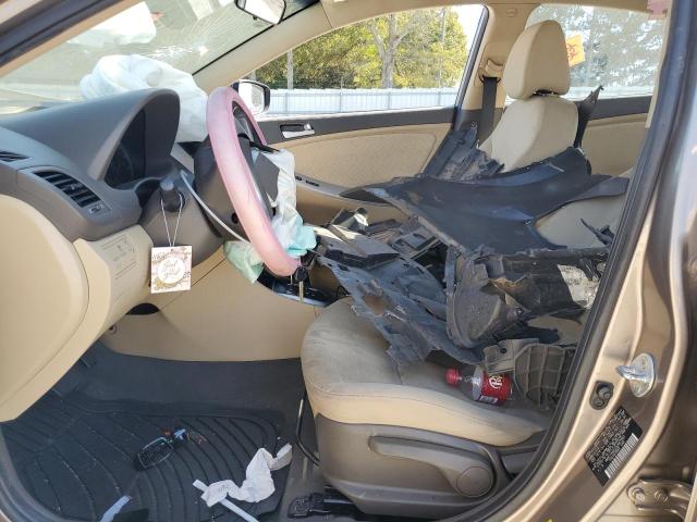 KMHCT4AE2DU487850 - 2013 HYUNDAI ACCENT GLS TAN photo 7