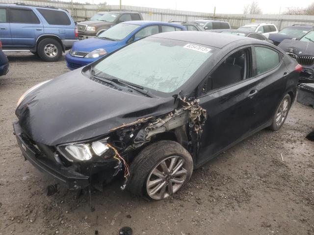 KMHDH4AE1EU056875 - 2014 HYUNDAI ELANTRA SE BLACK photo 1