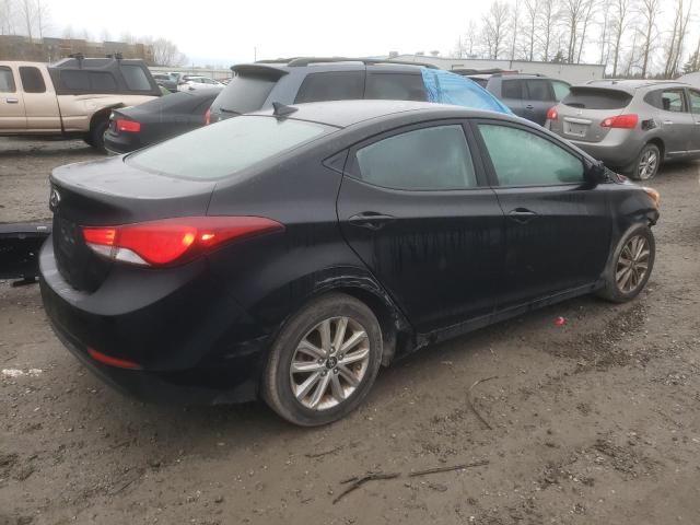 KMHDH4AE1EU056875 - 2014 HYUNDAI ELANTRA SE BLACK photo 3