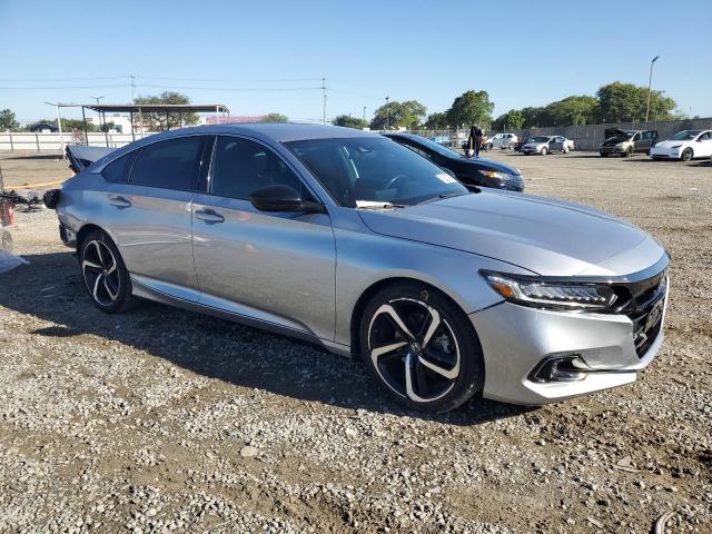 1HGCV1F36MA080363 - 2021 HONDA ACCORD SPORT ვერცხლისფერი ფოტო 4