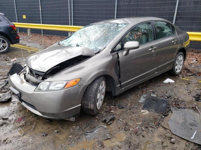 2HGFA16578H336821 - 2008 HONDA CIVIC LX BROWN photo 1