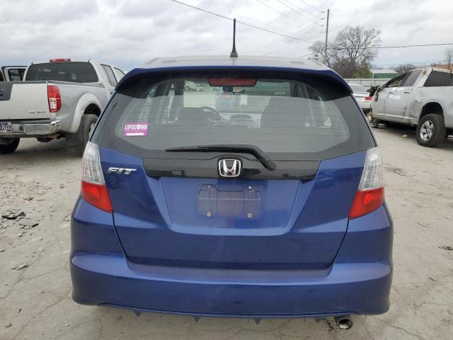 JHMGE8H59BC007205 - 2011 HONDA FIT SPORT BLUE photo 6