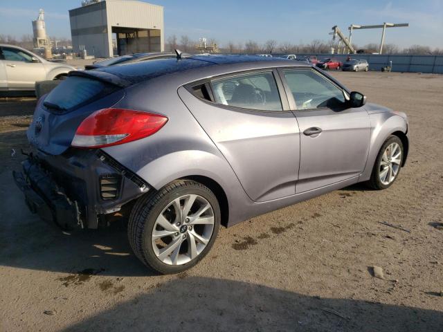 KMHTC6AD0GU275388 - 2016 HYUNDAI VELOSTER GRAY photo 3