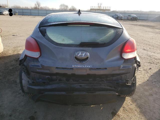 KMHTC6AD0GU275388 - 2016 HYUNDAI VELOSTER GRAY photo 6