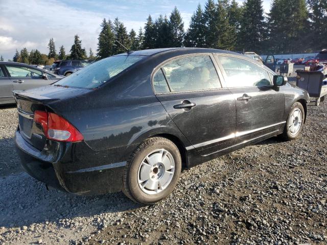 JHMFA3F27AS005380 - 2010 HONDA CIVIC HYBRID BLACK photo 3