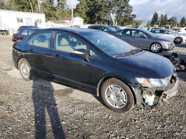 JHMFA3F27AS005380 - 2010 HONDA CIVIC HYBRID BLACK photo 4