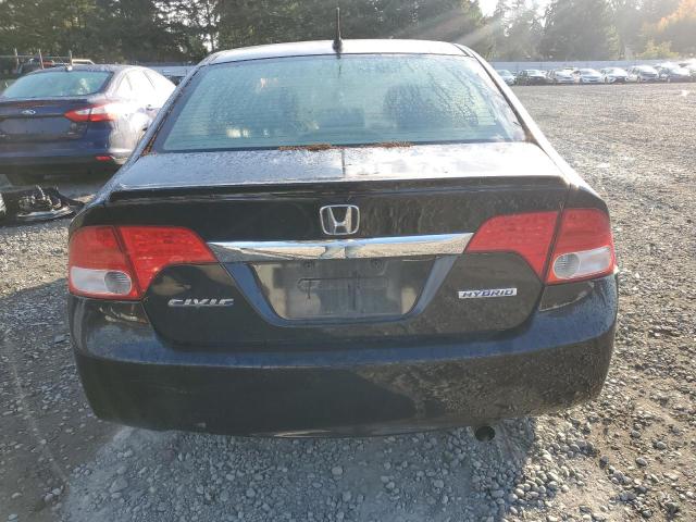 JHMFA3F27AS005380 - 2010 HONDA CIVIC HYBRID BLACK photo 6