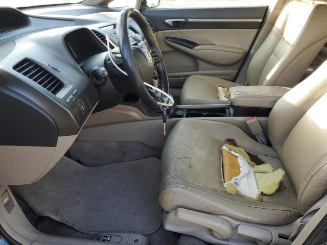 JHMFA3F27AS005380 - 2010 HONDA CIVIC HYBRID BLACK photo 7