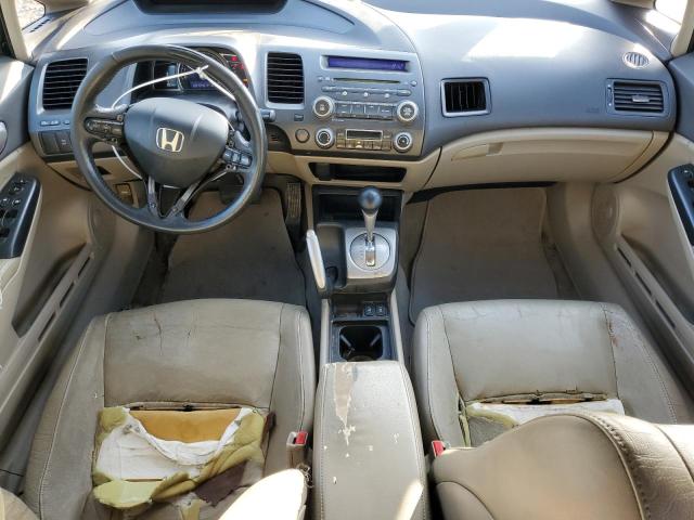 JHMFA3F27AS005380 - 2010 HONDA CIVIC HYBRID BLACK photo 8