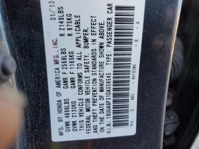 19UUA8F51DA008545 - 2013 ACURA TL TECH GRAY photo 12