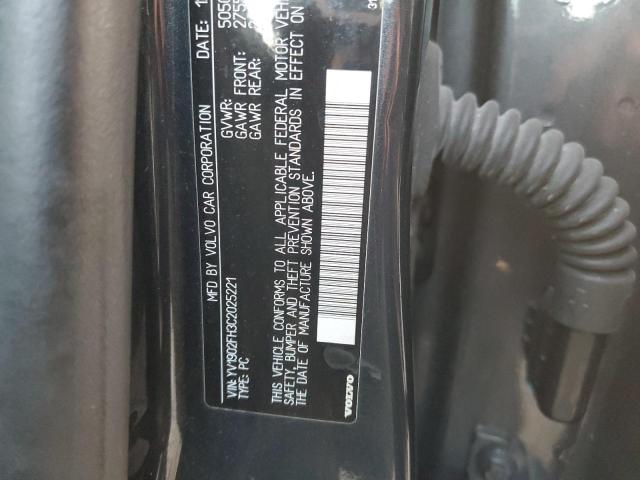 YV1902FH3C2025221 - 2012 VOLVO S60 T6 BLACK photo 12