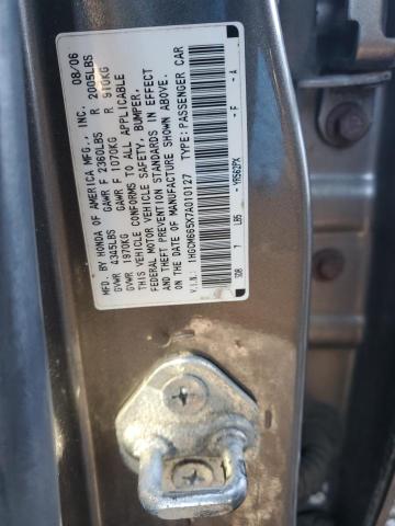 1HGCM665X7A010127 - 2007 HONDA ACCORD EX GRAY photo 12