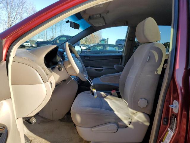 5TDZA23CX6S537924 - 2006 TOYOTA SIENNA CE MAROON photo 7