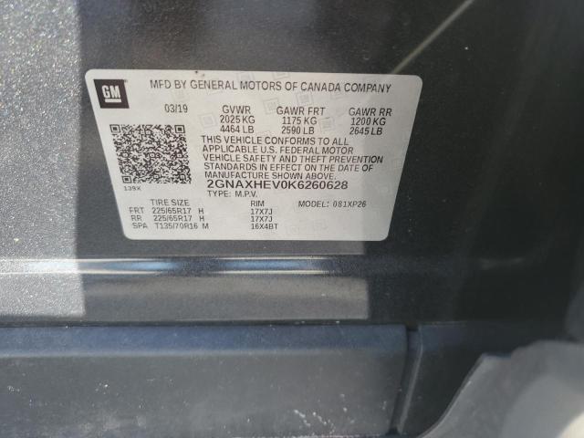 2GNAXHEV0K6260628 - 2019 CHEVROLET EQUINOX LS GRAY photo 13