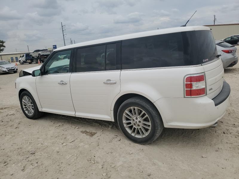 2FMGK5C83GBA16785 - 2016 FORD FLEX SEL WHITE photo 2
