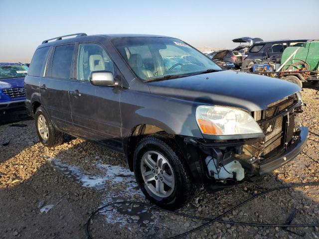 2HKYF18594H517734 - 2004 HONDA PILOT EXL GRAY photo 4