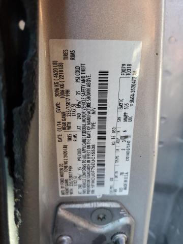 1FMCU0F79EUC15538 - 2014 FORD ESCAPE S SILVER photo 12