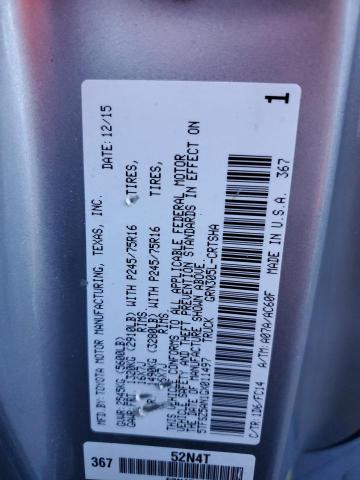 5TFSZ5AN1GX011497 - 2016 TOYOTA TACOMA ACCESS CAB Күміс фото 12