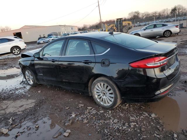 3FA6P0LU1JR234353 - 2018 FORD FUSION SE HYBRID BLACK photo 2