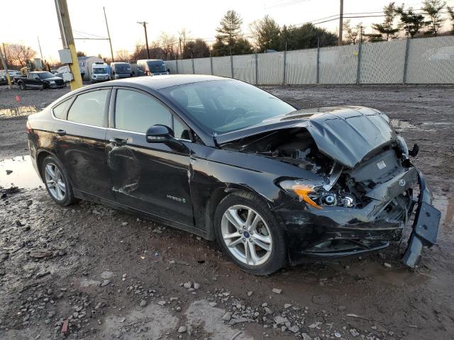 3FA6P0LU1JR234353 - 2018 FORD FUSION SE HYBRID BLACK photo 4