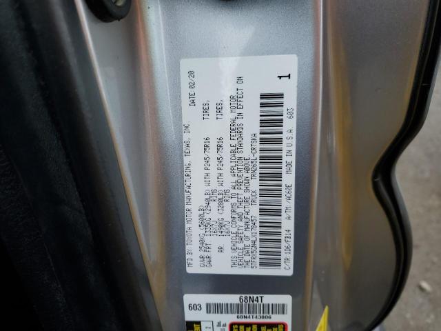 5TFRX5GN4LX178457 - 2020 TOYOTA TACOMA ACCESS CAB Күміс фото 12