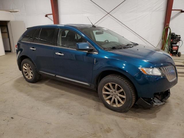 2LMDJ8JK0BBJ17219 - 2011 LINCOLN MKX BLUE photo 4