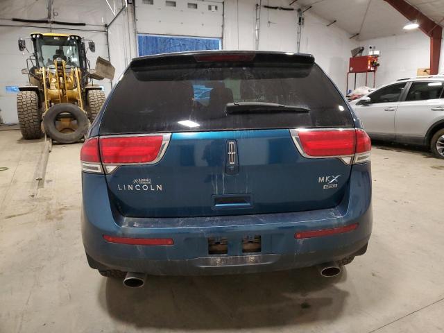 2LMDJ8JK0BBJ17219 - 2011 LINCOLN MKX BLUE photo 6